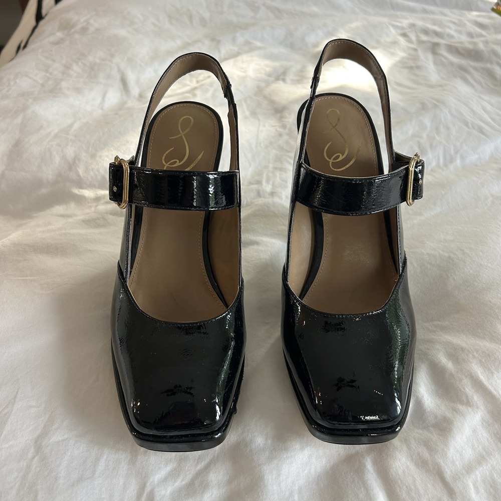 Sam Edelman Womens Size 10 Jildie Black Pumps Mary Jane Heels
